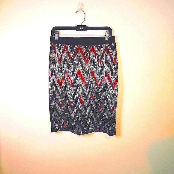 ๐ Cato Sequins Chevron Print Skirt - Picture 7 of 9